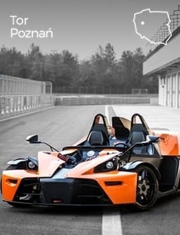 rozpędzony KTM X-BOW na torze