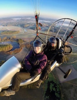 lot motoaparalotnią w tandemie