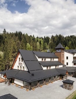 Hotel z lotu ptaka.
