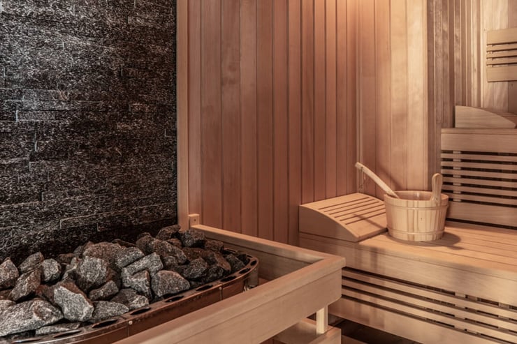 drewniana sauna fińska