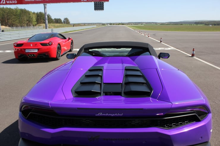 Lamborghini Huracan widok tyłem