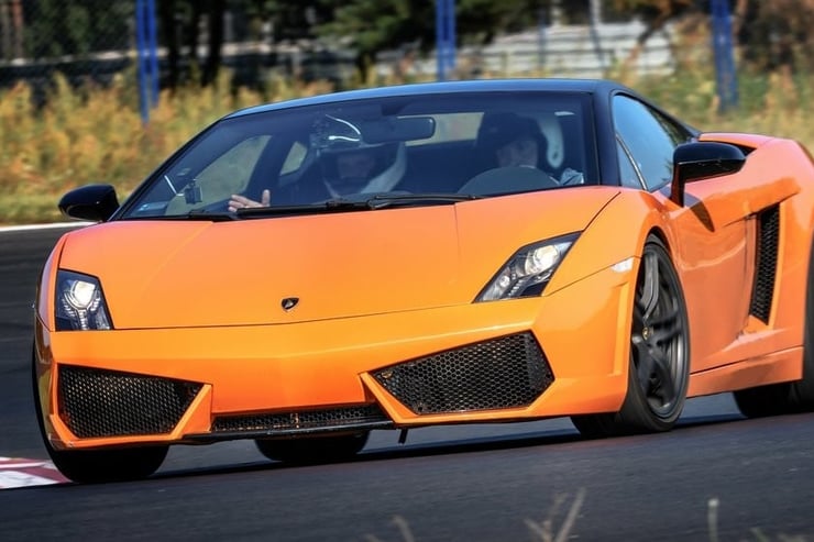 Agresywna sylwetka Lamborghini Gallardo