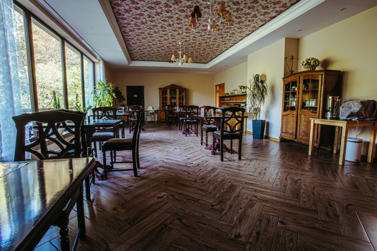 widok na restaurację 