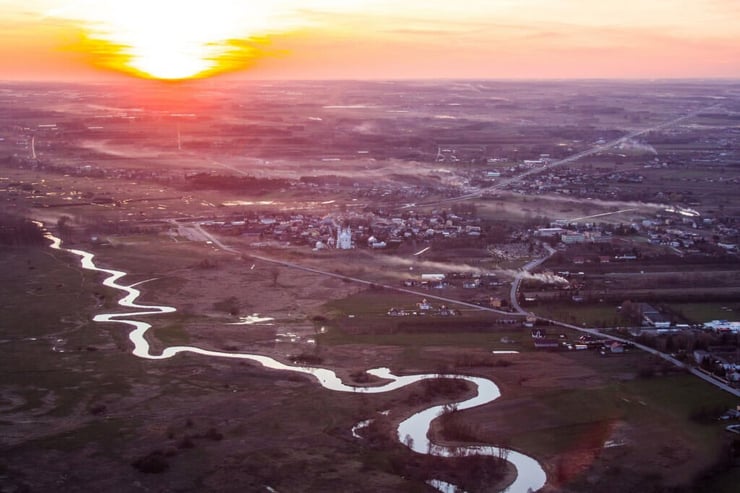 Meandrująca rzeka