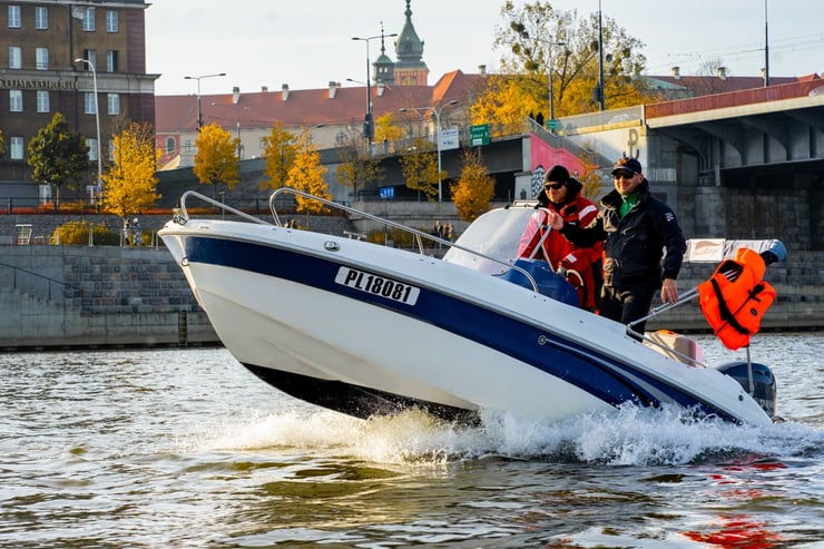 motorówka na Wiśle