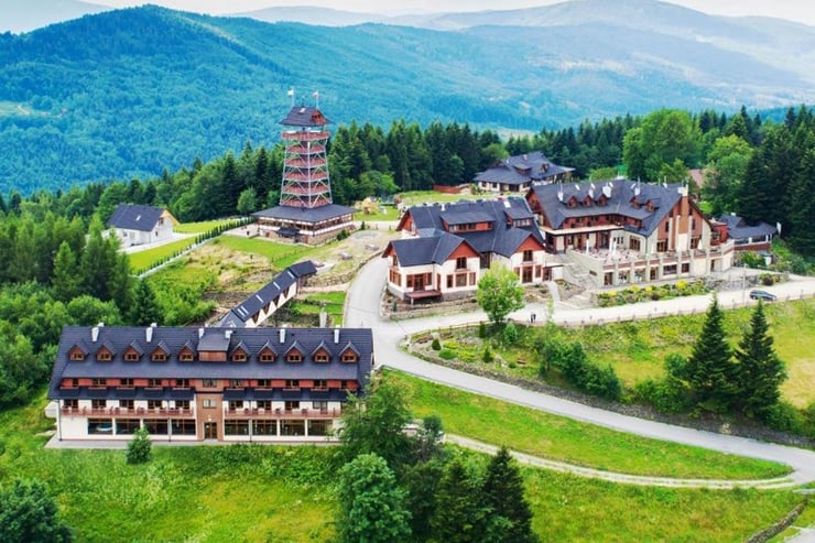 Widok na hotel.