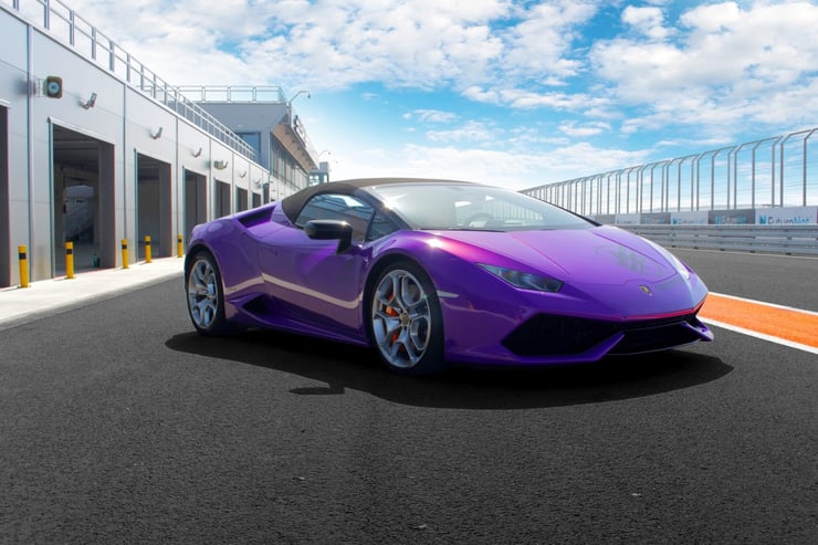 Sportowe Lamborghini Huracan na torze