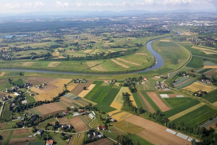 widoki podczas lotu