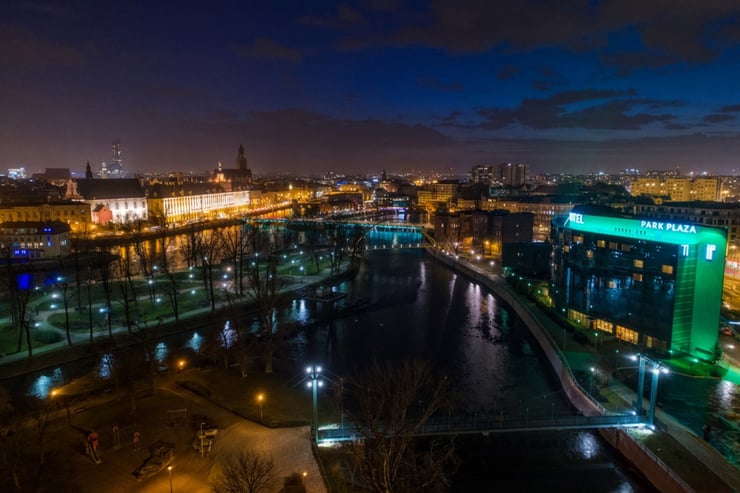 Panorama miasta Wrocław