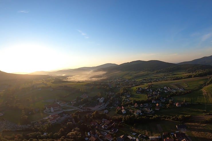 Widok na Beskid.