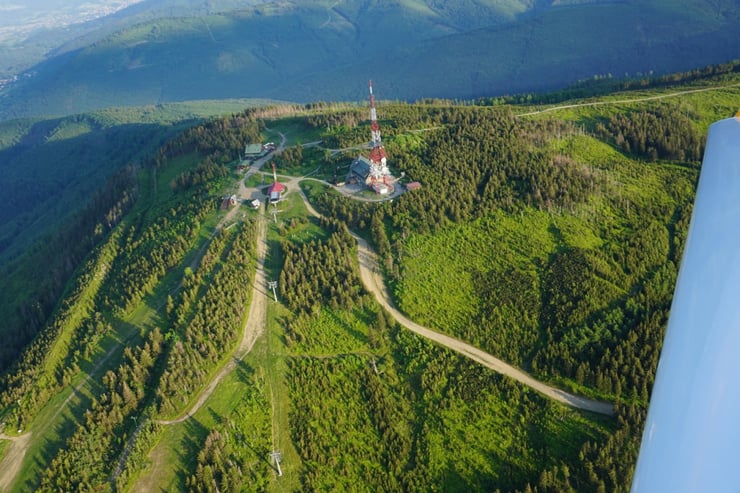 widok na Beskidy